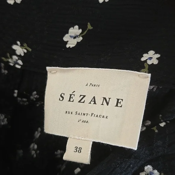 Sezane Floral Blouse and Skirt Set, GUC, French Chic, Quiet Luxury Paris - Picture 10 of 12